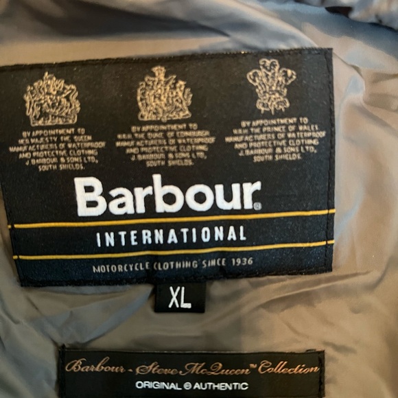 Barbour Grey Varsity Bomber Jacket - Picture 3 of 5